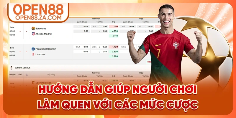Hướng dẫn giúp người chơi làm quen với các mức cược Hướng dẫn giúp người chơi làm quen với các mức cược