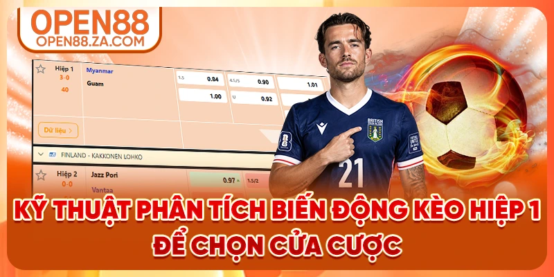 Kỹ thuật phân tích biến động kèo hiệp 1 để chọn cửa cược